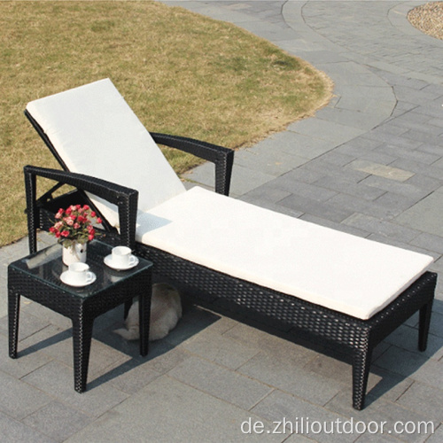 Wicker Outdoor Lounge Chairs Sun Lounger Terrasse